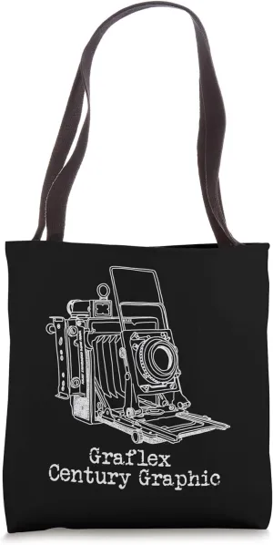 Graflex Century Graphic retro vintage camera Tote Bag