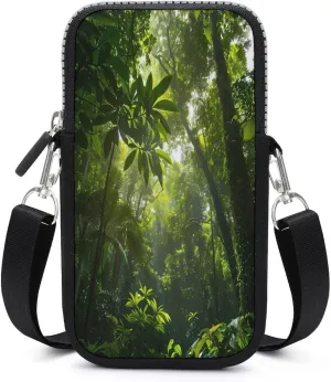 Green Forests Small Crossbody Bags Cell Phone Purses Travel Pouch Shoulder Bag for Women Men