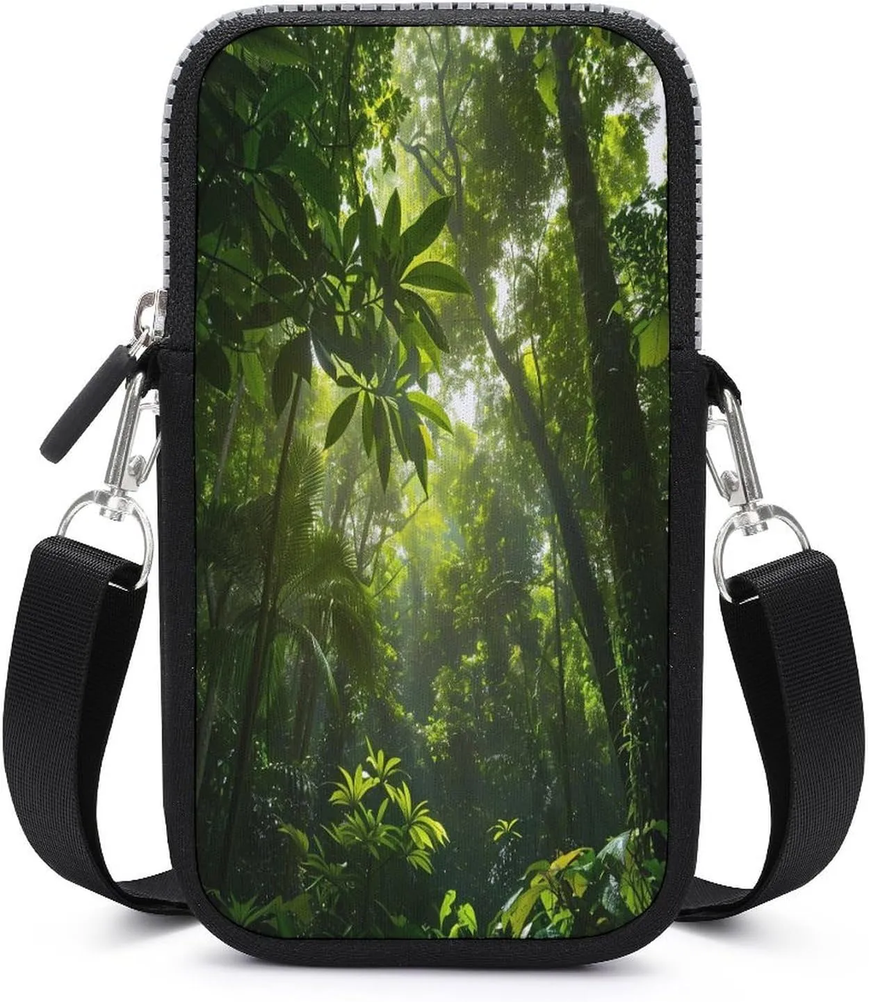 Green Forests Small Crossbody Bags Cell Phone Purses Travel Pouch Shoulder Bag for Women Men