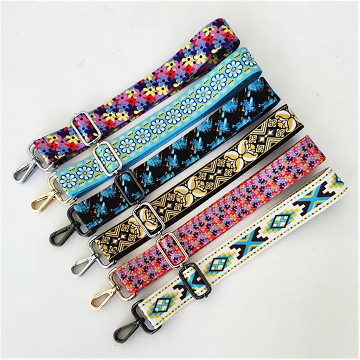 GRFIT Bag Strap Bag with Handle, Strap for Women's Bag, Removable, DIY, Flower, Shoulder Bag, Accessories, Crossbody Bag, Nylon Bag, Straps, Belt Shoulder Strap