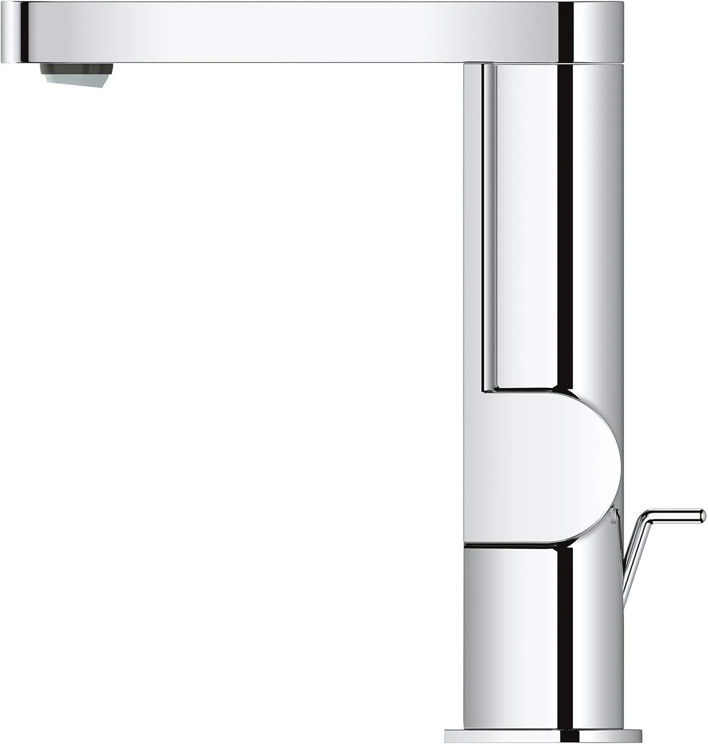GROHE 23956003 Plus Single-Handle Bathroom Faucet M-Size, Starlight Chrome, Without Temp Display