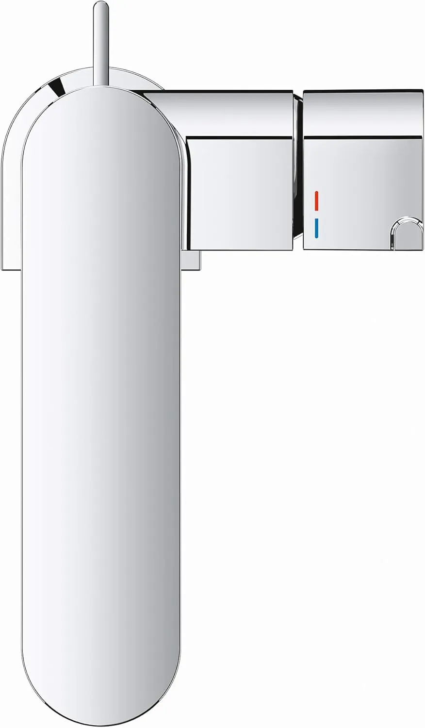 GROHE 23956003 Plus Single-Handle Bathroom Faucet M-Size, Starlight Chrome, Without Temp Display