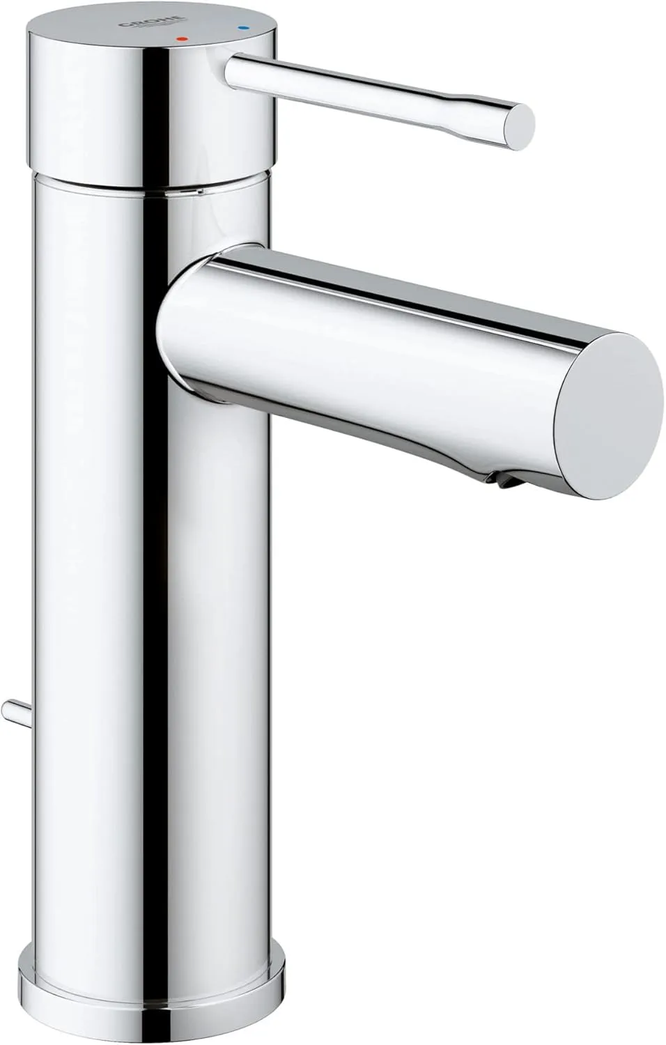 GROHE Essence New Single Hole Single-Handle 1.2 GPM Low-Arc Bathroom Faucet in StarLight Chrome 3221600A
