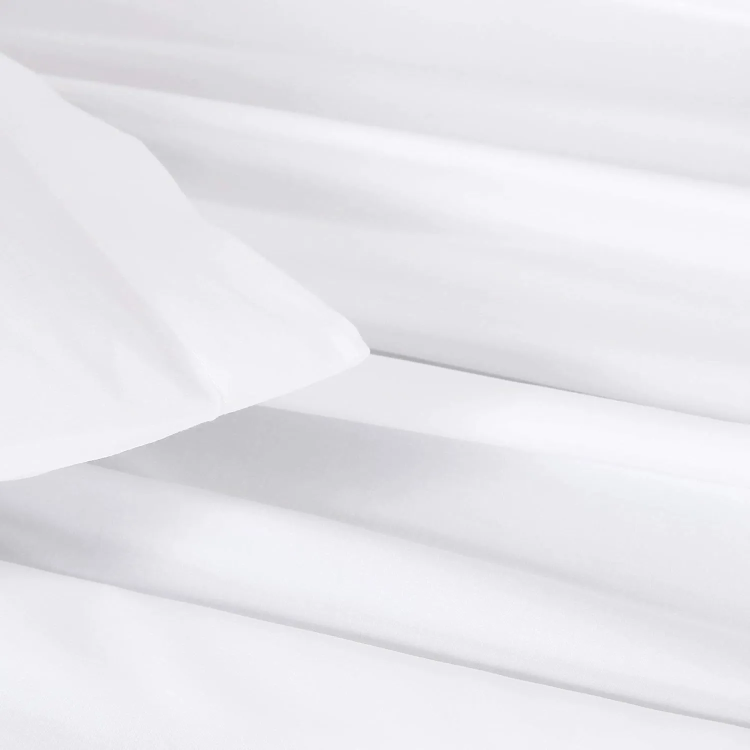 H by Frette Sateen H Bed Bundle (King) - Luxury All-White Bedding Bundle/Includes Pillowcases, Top Sheet, Fitted Sheet, Duvet Cover, Shams, Euro Shams, and Bedcover