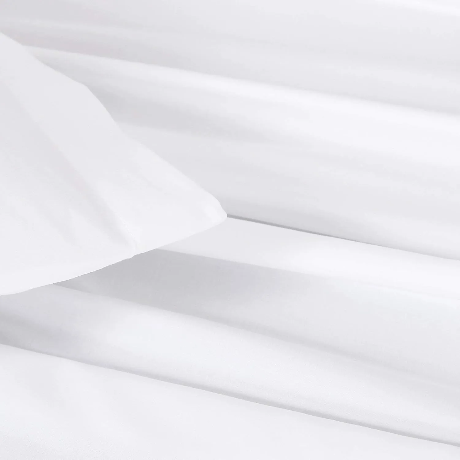 H by Frette Sateen Junior Suite Bed Bundle (King) - Luxury All-White Bedding Bundle/Includes Pillowcases, Top Sheet, Fitted Sheet, and Duvet Cover