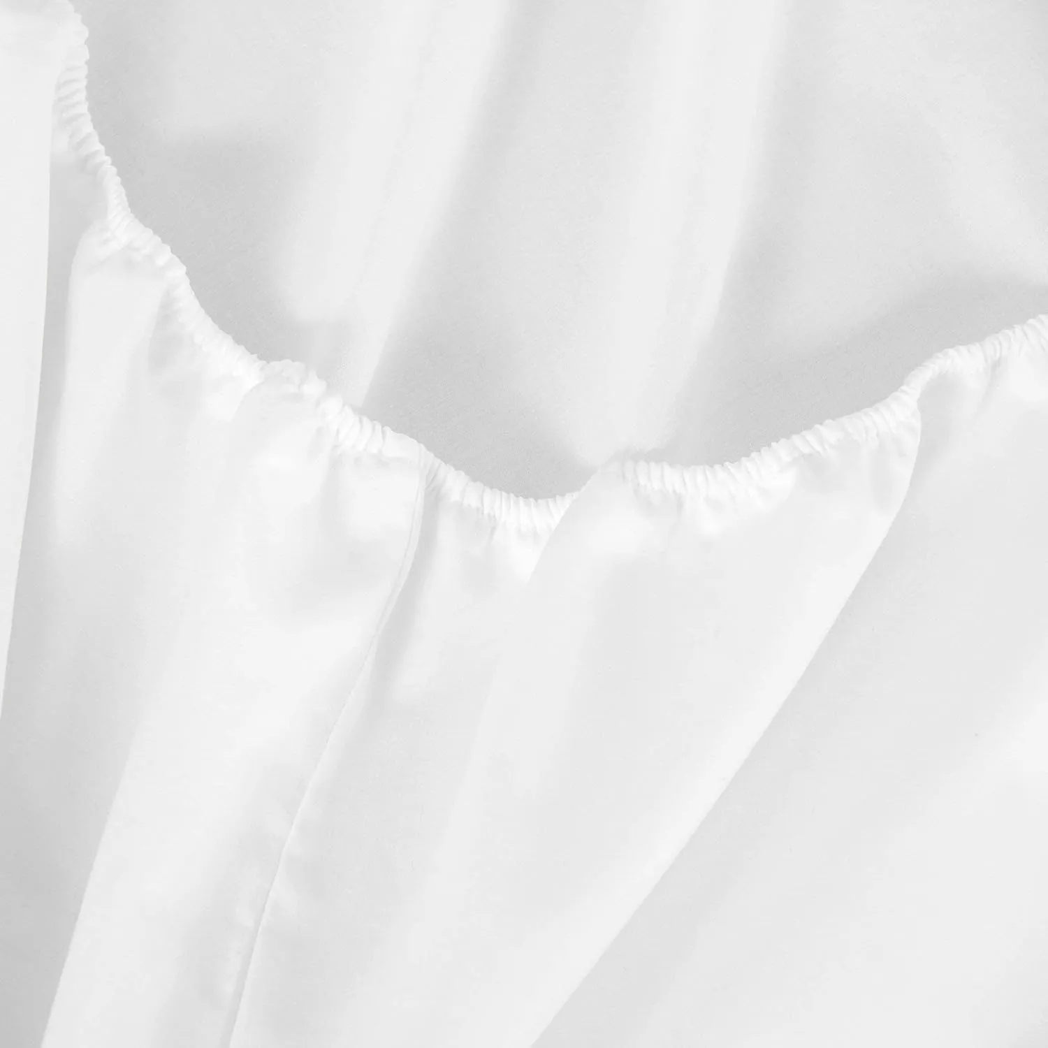 H by Frette Sateen Junior Suite Bed Bundle (King) - Luxury All-White Bedding Bundle/Includes Pillowcases, Top Sheet, Fitted Sheet, and Duvet Cover