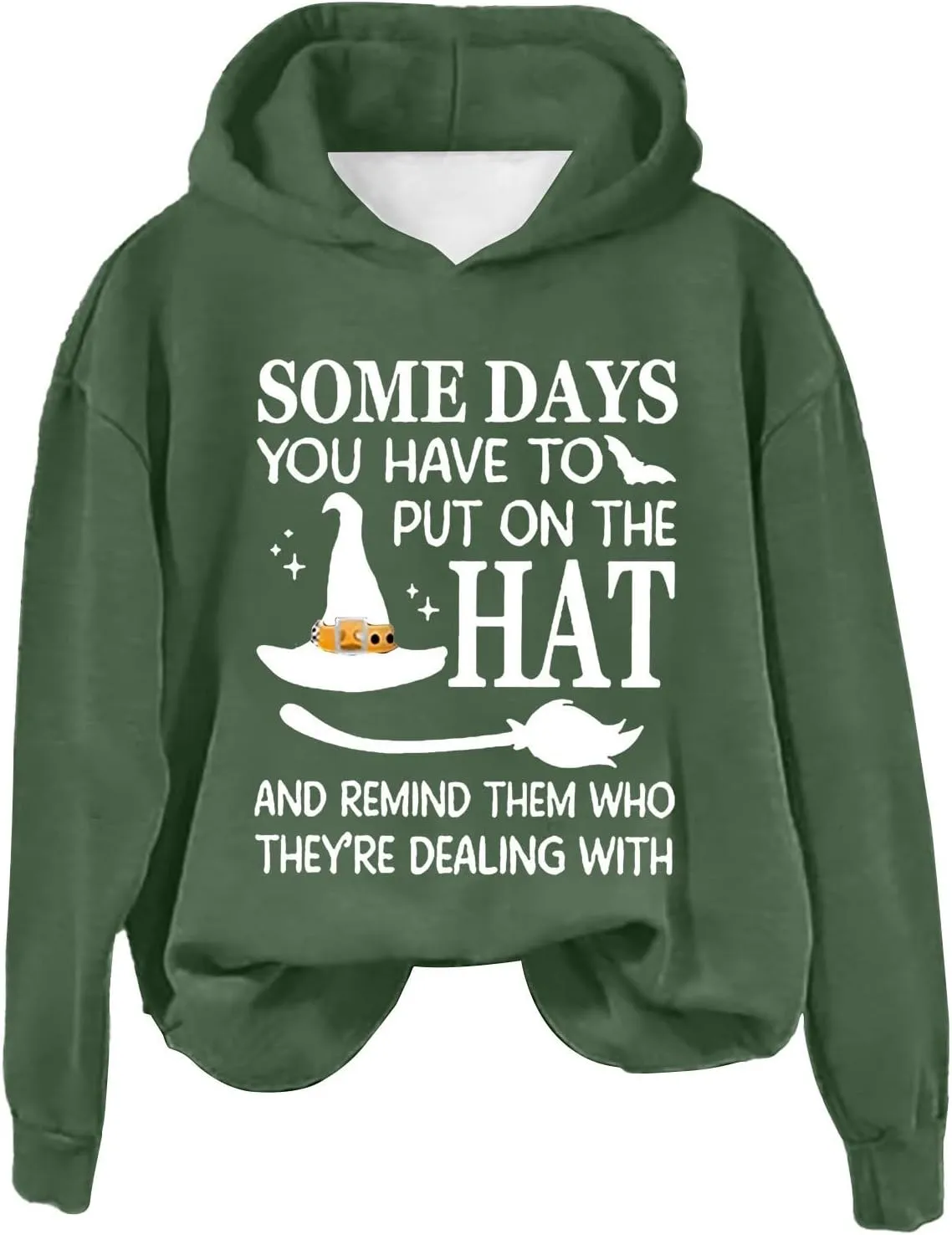 Halloween spooky Sweatshirts Women's Fashion Casual Letter Halloween Printed Round Halloween Cute Crewneck