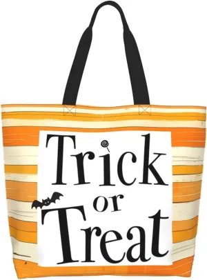 Halloween Tote Bags Large Women Reusable Shoulder Travel Shopping Gift Bags