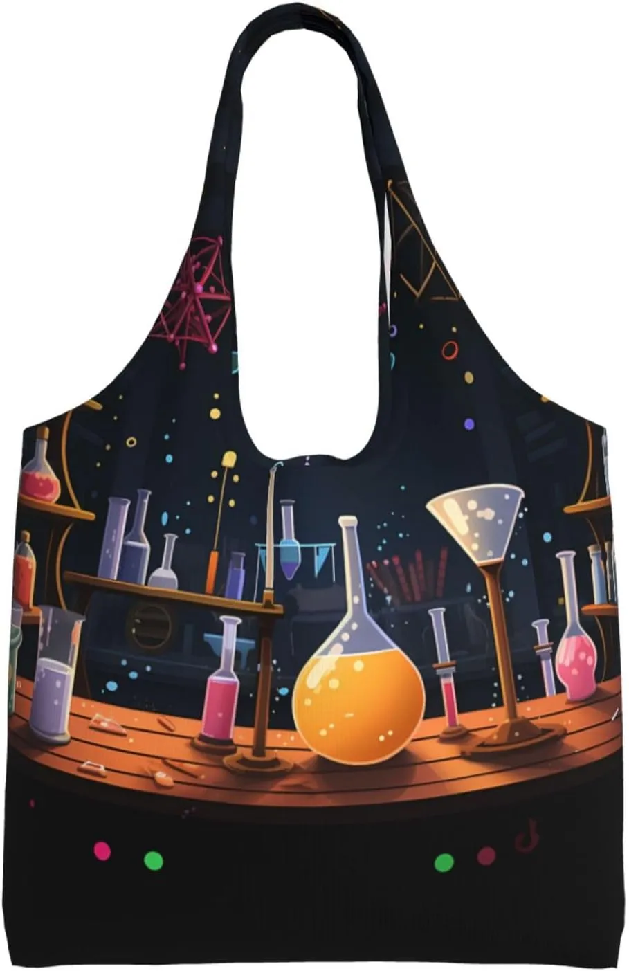 Handbag Beach Bag Canvas Tote Bag Reusable Science Party Printed Grocery Bags Shoulder Bags