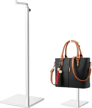 Handbag Display Stand Metal Adjustable Height Purse Holder Purse Hanging Rack Jewelry Metal Stand for Display
