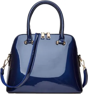 Handbag for Women Shiny Patent Leather Crossbody Bag Glossy Shoulder Bags Fashion Satchel Purses Top Handle Bags