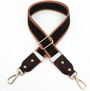 Handbag Strap Adjustable Shoulder Strap, Strap for Crossbody Bag for Women, Handbags, Belt, Replacement Accessories for Handbags Shoulder Strap (Color : 630 Black Dark Brown, Size : GOL