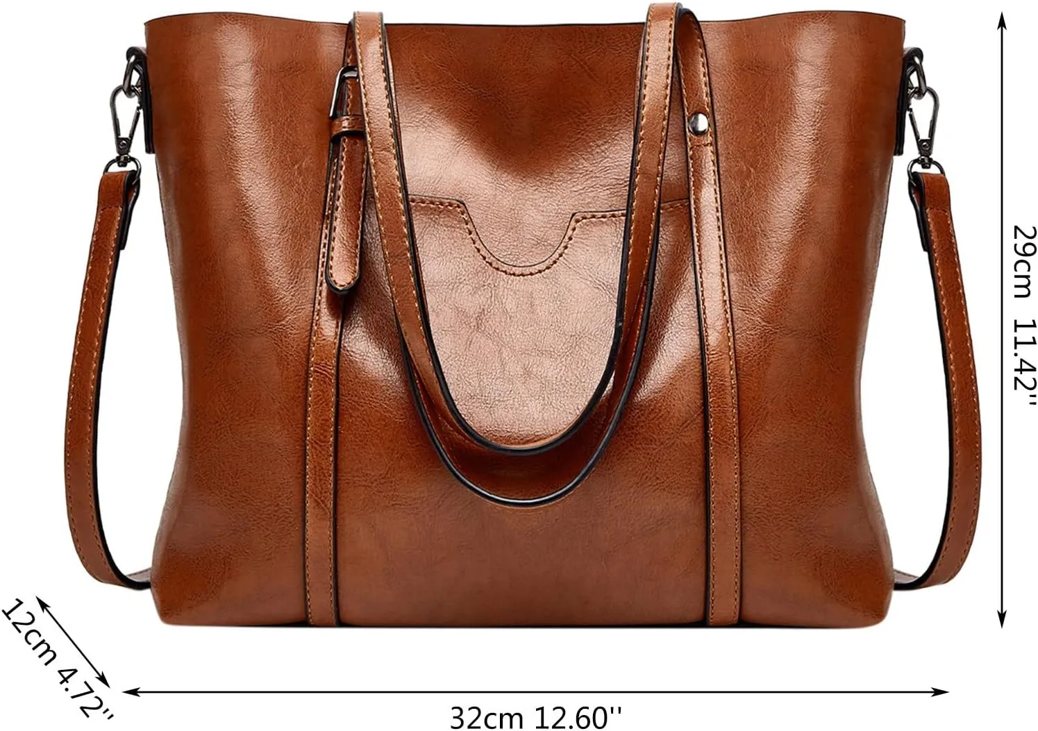 Handbags For Women Large Designer Ladies Bag Pocket Purse Leather Small Leather Satchel for Men (Green, One Size)