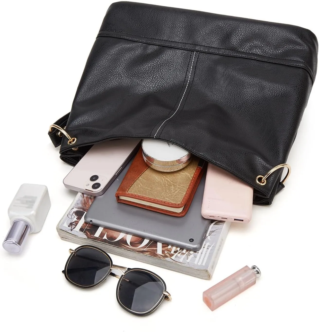 Handbags For Women PU Leather Tote Top Handle Satchel Shoulder Bag Armpit Bag Laptop Tote Bags