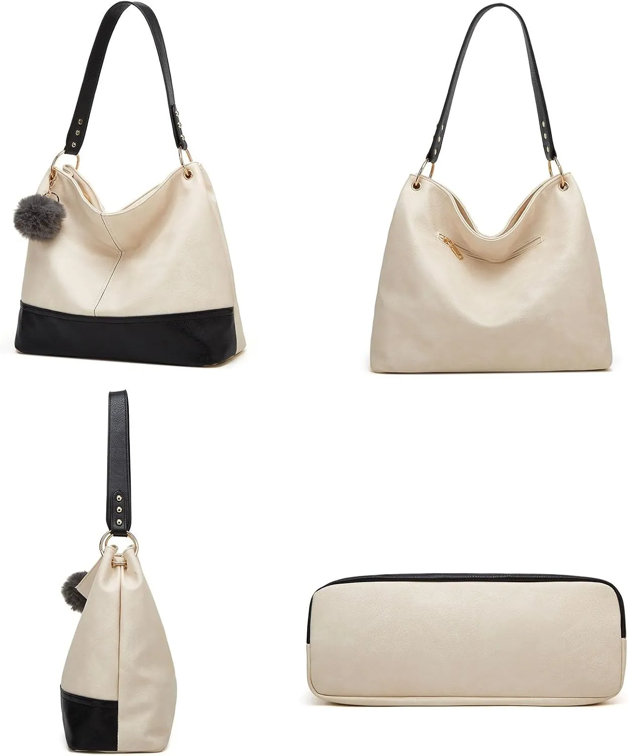 Handbags For Women PU Leather Tote Top Handle Satchel Shoulder Bag Armpit Bag Laptop Tote Bags