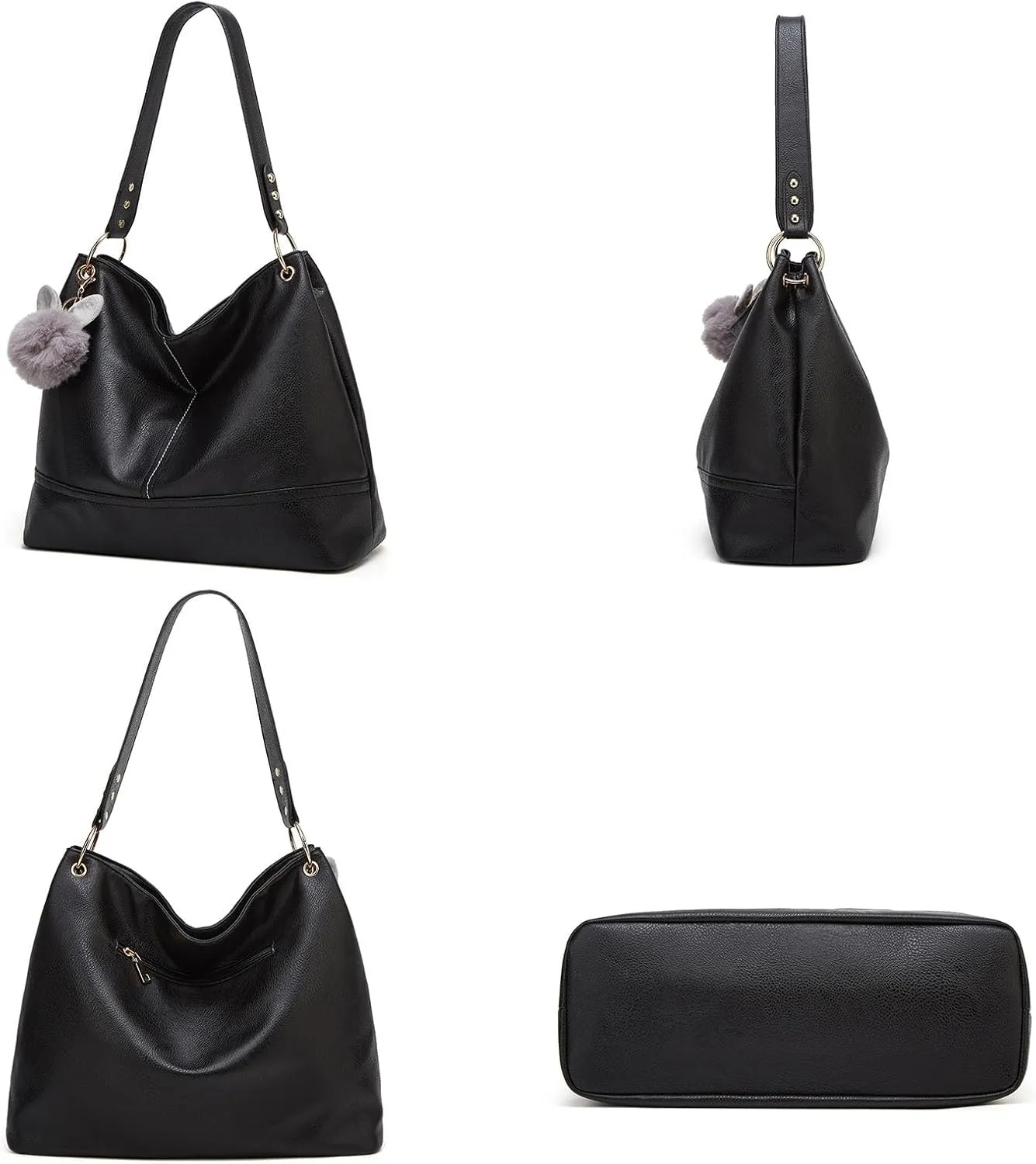Handbags For Women PU Leather Tote Top Handle Satchel Shoulder Bag Armpit Bag Laptop Tote Bags
