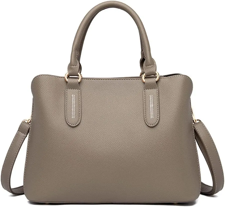 Handbags for Women Top Handle Bag Vegan Leather Satchel Purses Medium Tote Bags Shoulder Crossbody Bag Ladies Handbag