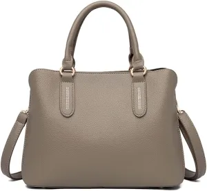 Handbags for Women Top Handle Bag Vegan Leather Satchel Purses Medium Tote Bags Shoulder Crossbody Bag Ladies Handbag