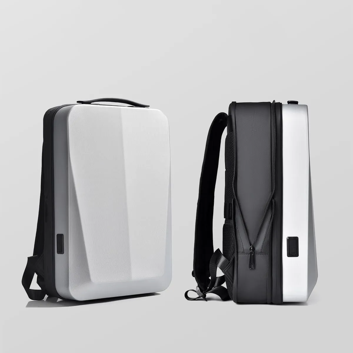 Hard Case Backpack Mochila Para Laptop Hombre 45-30cm Travel Bag with Password Lock Tech Anti-theft Bags Water Proof (grey)