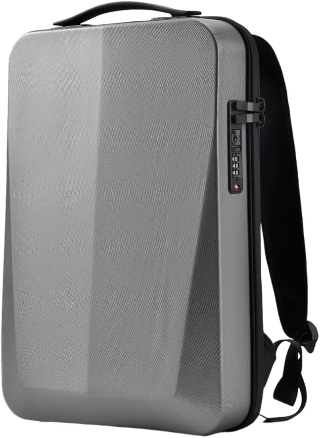 Hard Case Backpack Mochila Para Laptop Hombre 45-30cm Travel Bag with Password Lock Tech Anti-theft Bags Water Proof (grey)