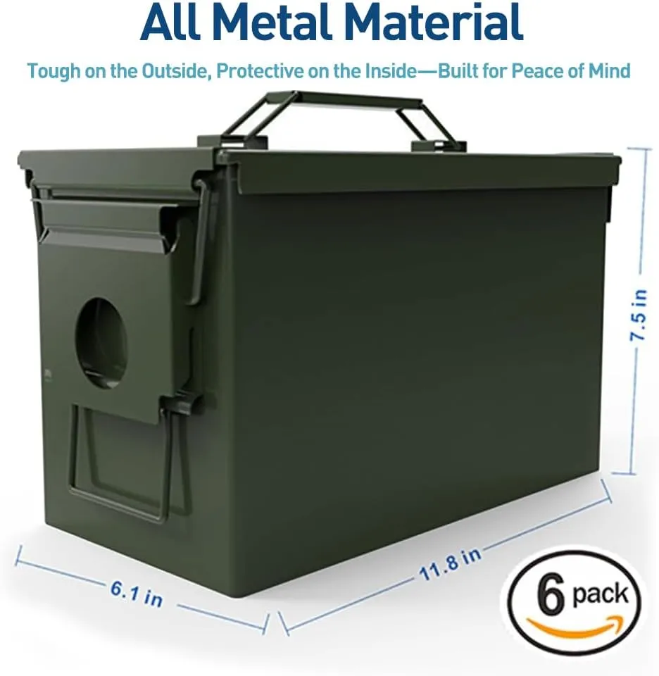 HARDROCK Metal Ammo Can, Ammo Box