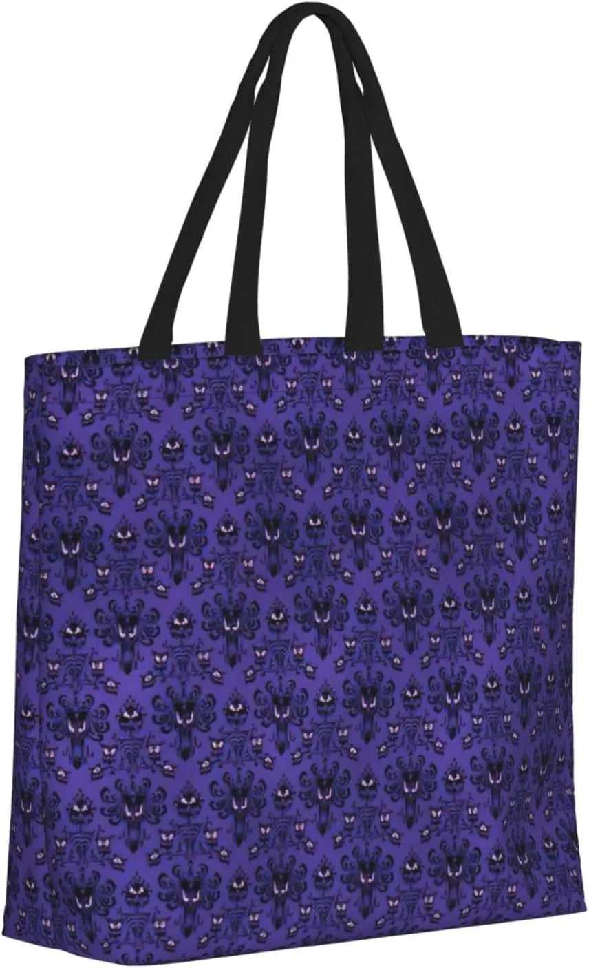 Haunted Mansion Tote Bag For Women, Large Shoulder Bag Top Handle Handbag For Travel, Work