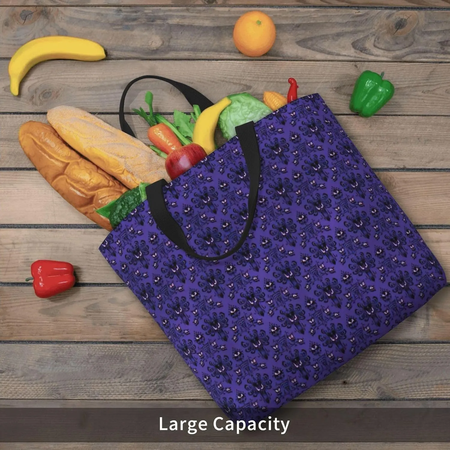 Haunted Mansion Tote Bag For Women, Large Shoulder Bag Top Handle Handbag For Travel, Work