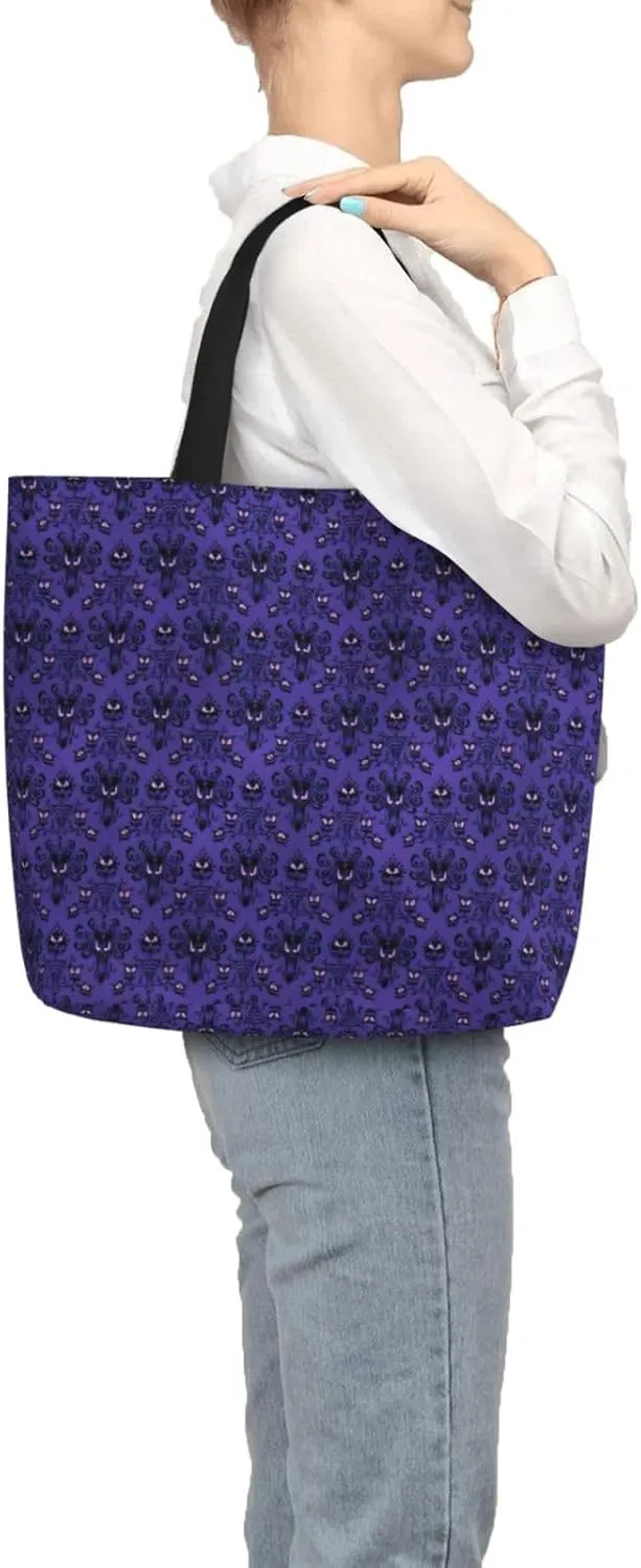 Haunted Mansion Tote Bag For Women, Large Shoulder Bag Top Handle Handbag For Travel, Work