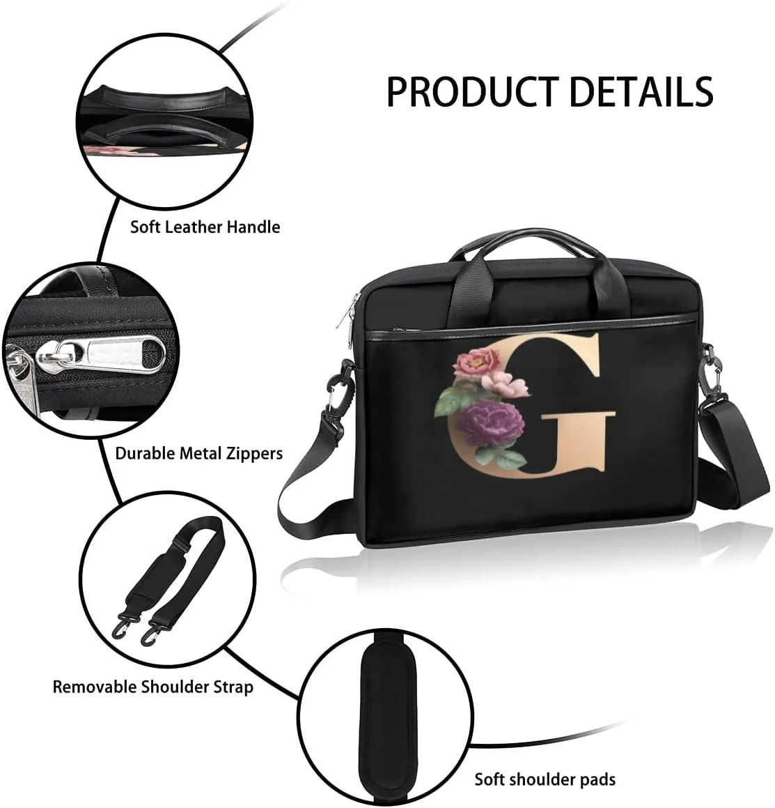 Hawaiian Tiki Pattern Laptop Shoulder Messenger Bag Waterproof Laptop Briefcase with Handle and Padded Strap Case Sleeve