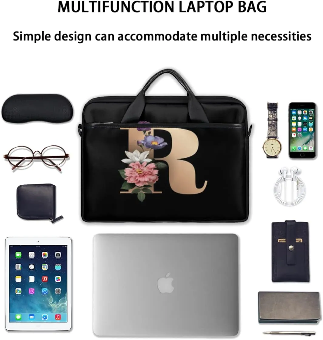Hawaiian Tiki Pattern Laptop Shoulder Messenger Bag Waterproof Laptop Briefcase with Handle and Padded Strap Case Sleeve