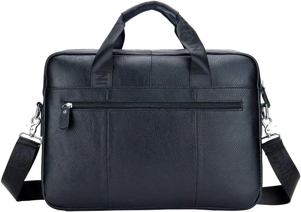 Hebetag Small Leather Sling Shoulder Bag Messenger Pack for Men Women Outdoor Travel Business