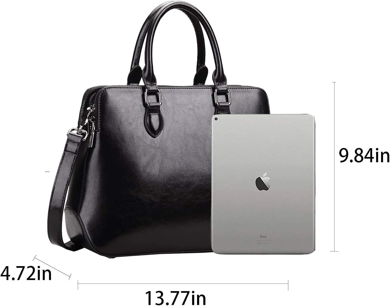HESHE Genuine Leather Purses and Handbags for Women Tote Bags Shoulder Purses Crossbody Bag Top Handle Handbags