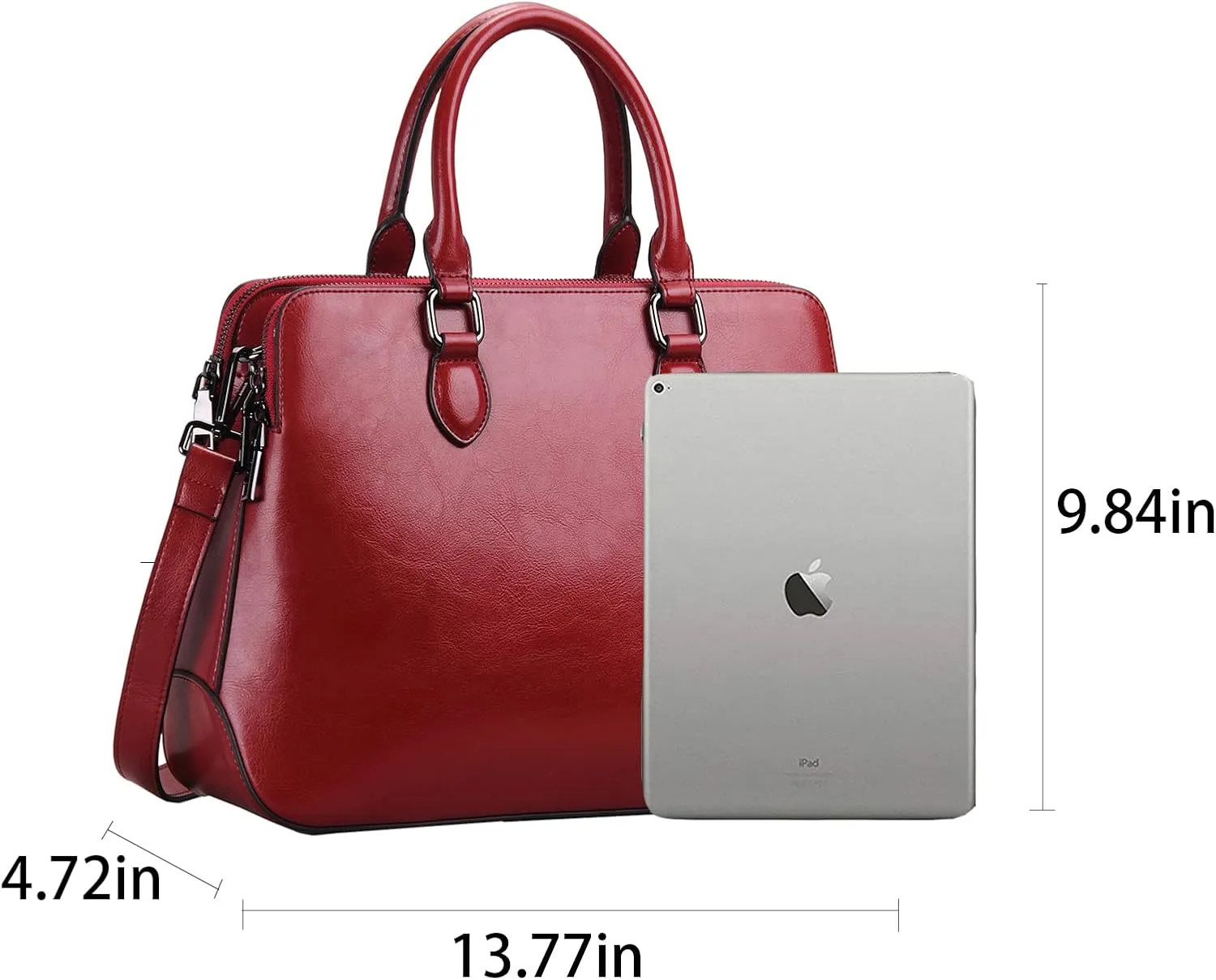HESHE Genuine Leather Purses and Handbags for Women Tote Bags Shoulder Purses Crossbody Bag Top Handle Handbags