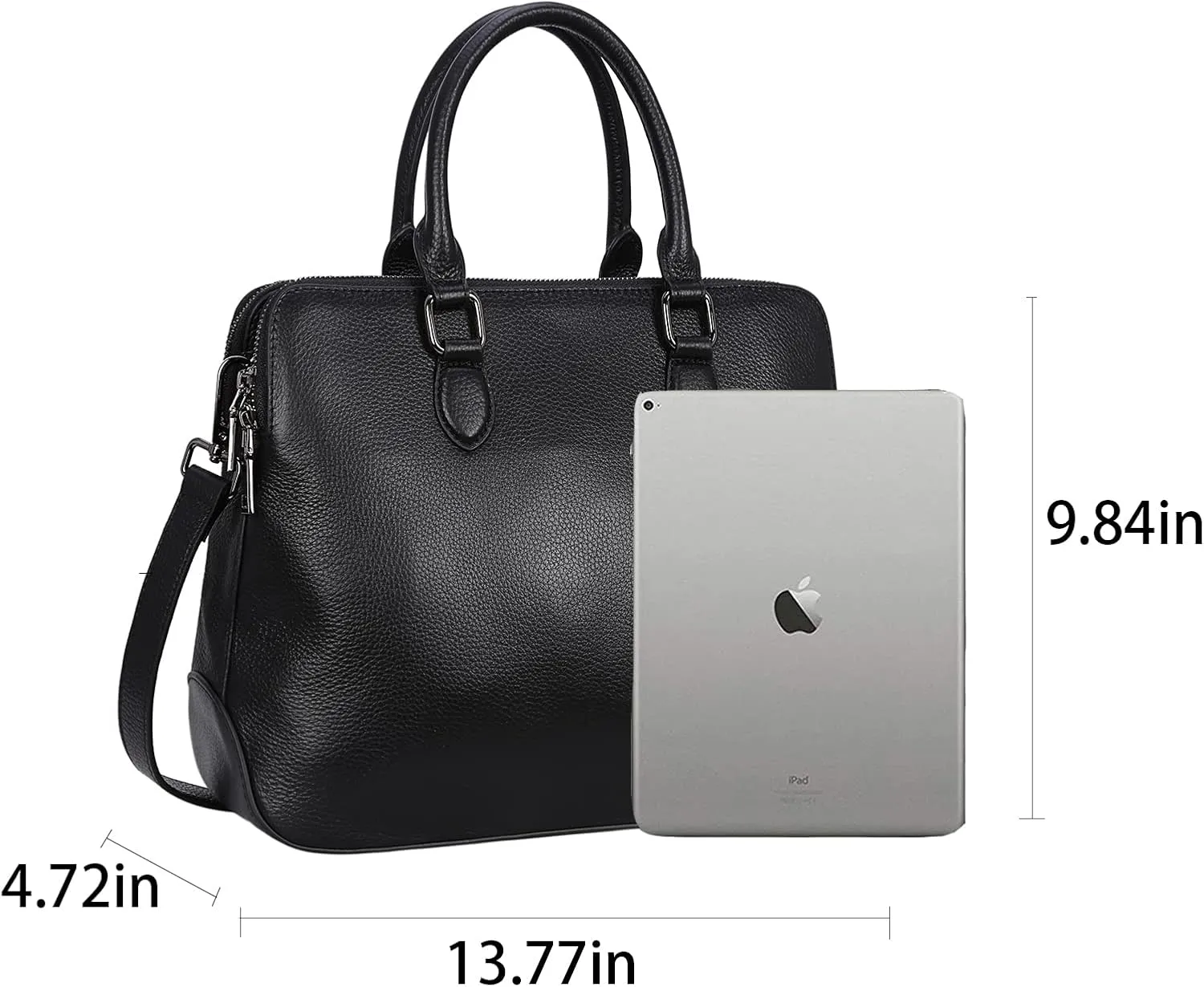 HESHE Genuine Leather Purses and Handbags for Women Tote Bags Shoulder Purses Crossbody Bag Top Handle Handbags