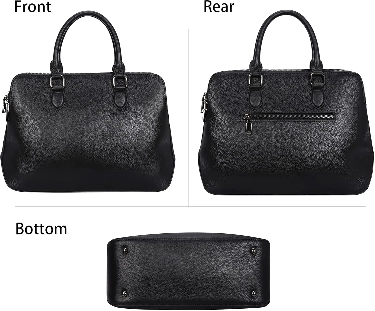 HESHE Genuine Leather Purses and Handbags for Women Tote Bags Shoulder Purses Crossbody Bag Top Handle Handbags
