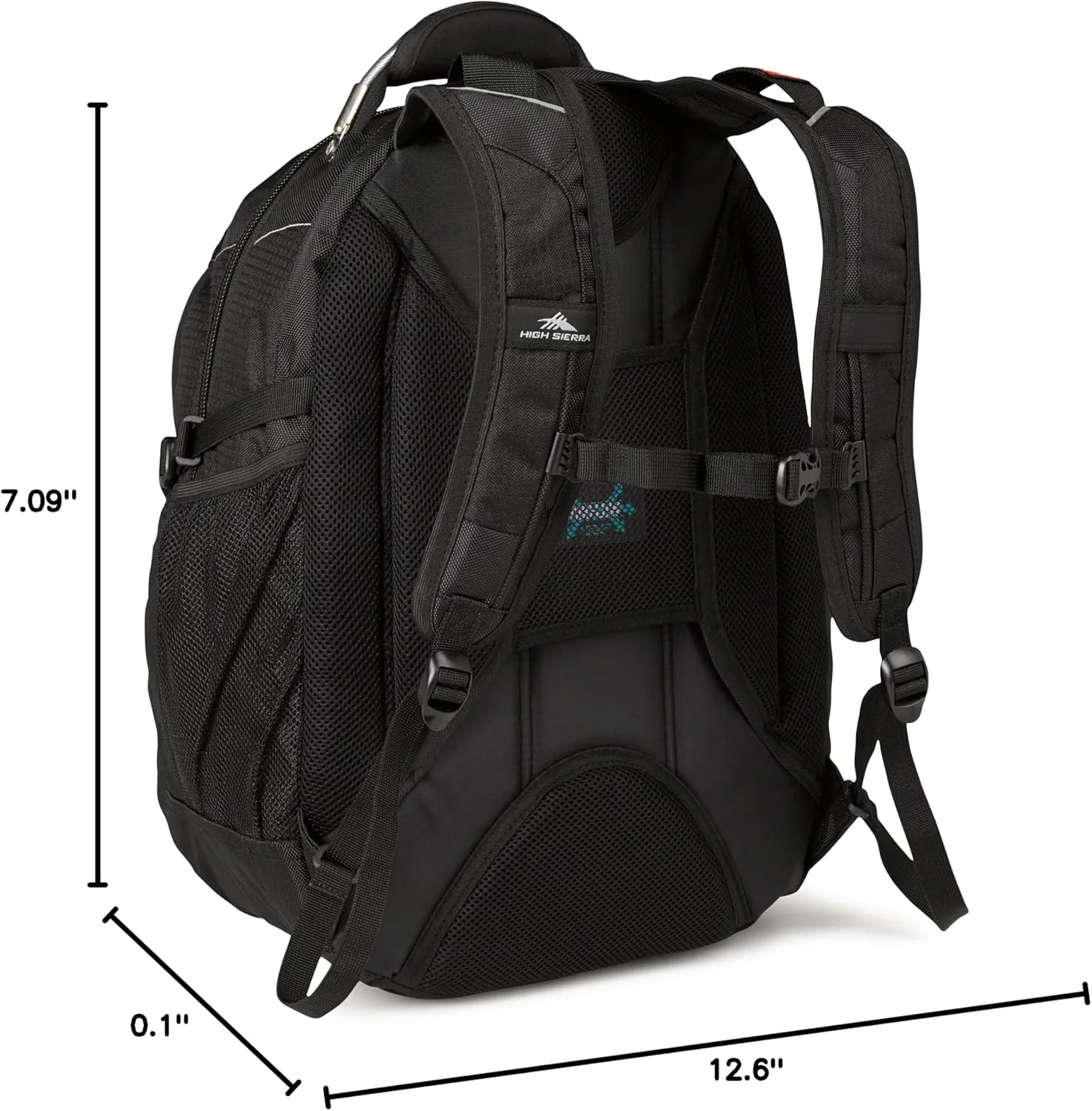 High Sierra XBT - Business Laptop Backpack, Black, One Size