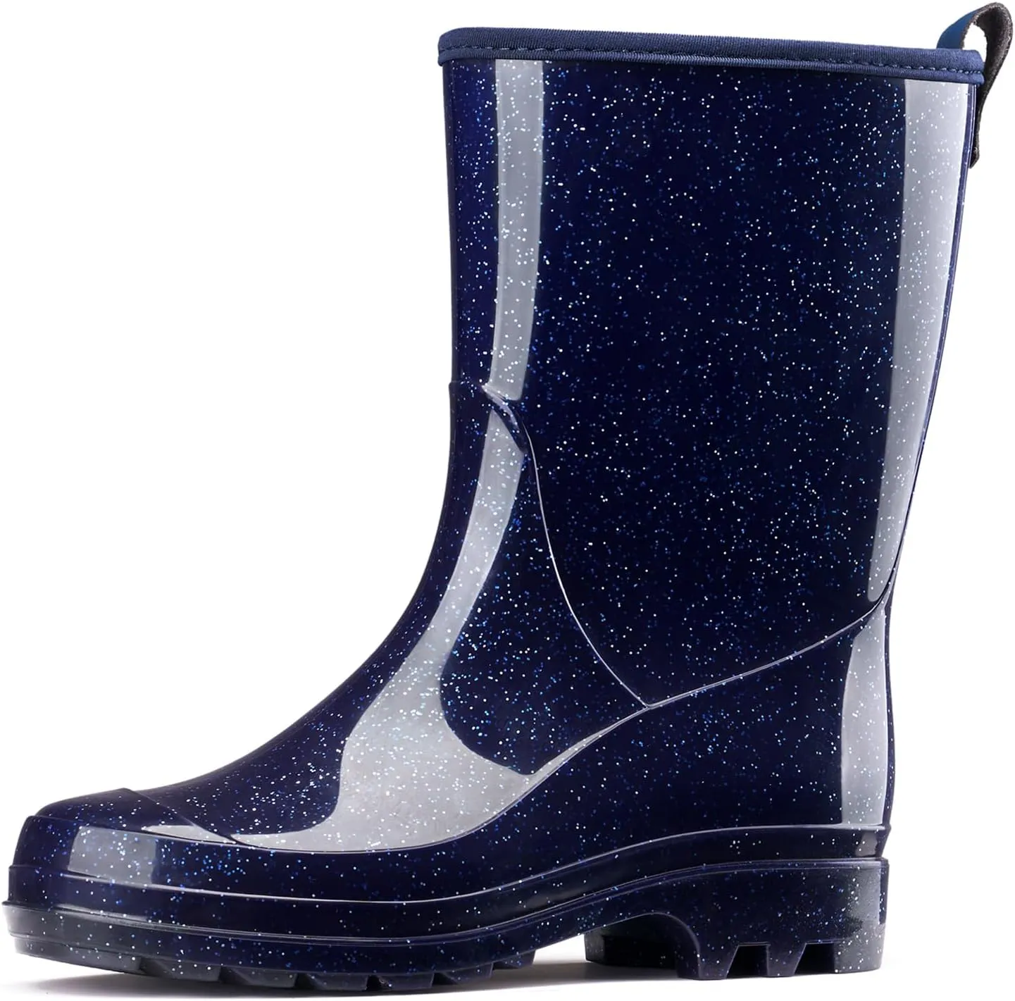 HISEA Women's Mid Calf Rain Boots Waterproof Garden Shoes Anti-Slipping Rainboots for Ladies with Comfort Insole Lightweight Rubber Short Rain Shoes Outdoor Work Boots