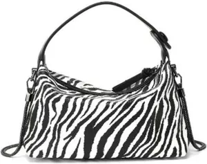 Hobo Bag for Women Vegan Leather Small Tote Crossbody Shoulder Purse Top Handle Handbag Satchel with Metal Chain