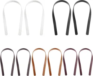 HomeSoGood 10Pcs Pu Leather Bag Handles, 23.6inch Short Purse Bag Strap with End Holes Purse Wallet Tote Bag Making Supplies