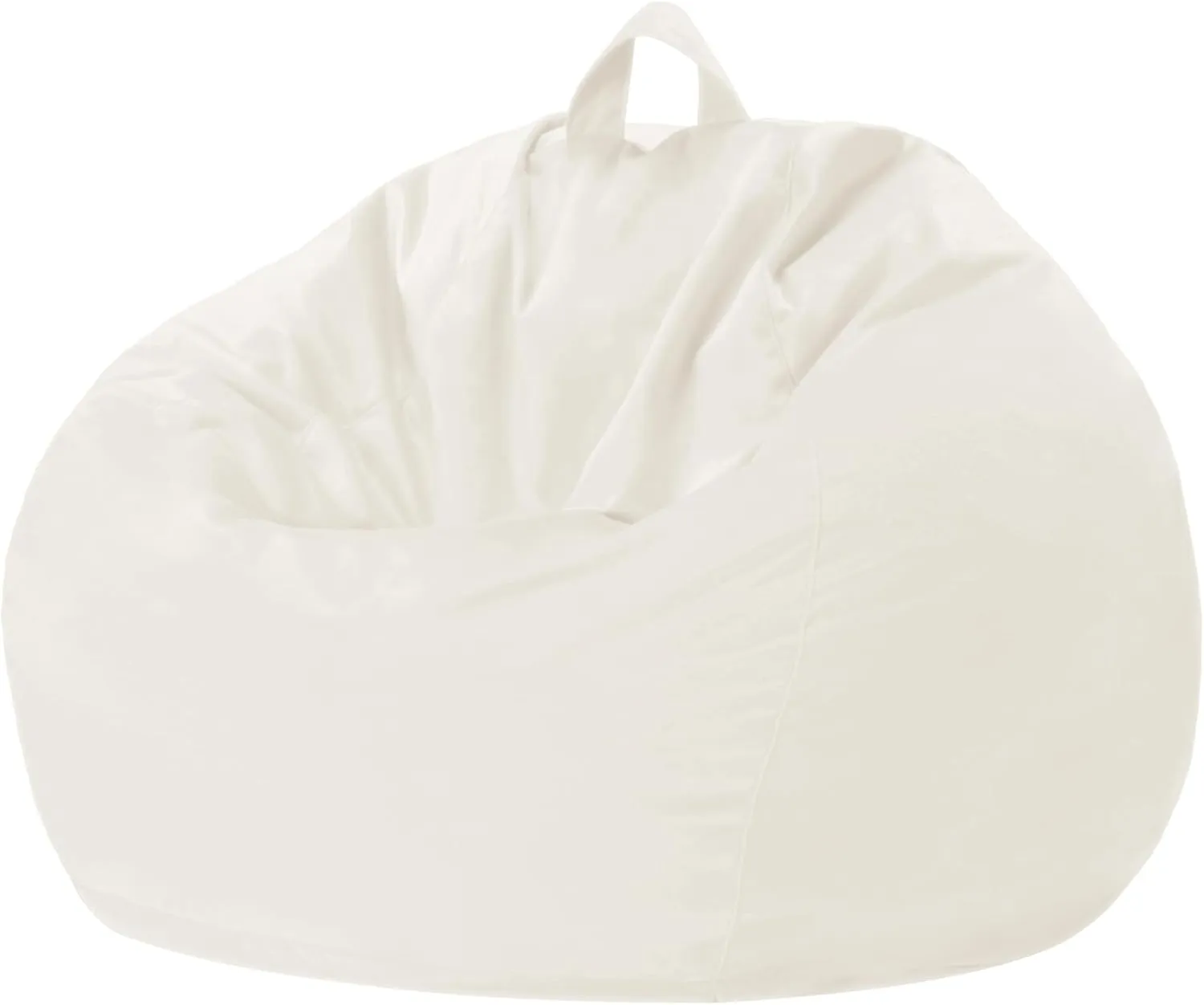 Homguava 2.5FT Bean Bag Chair: 2.5' Bean Bags with Memory Foam Filled,Comfy Beanbag Chairs Round Bean Bag Sofa with Dutch Velvet Cover-Beige