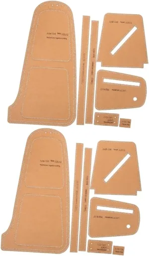 Homoyoyo Versatile DIY Leather Craft Templates Men's Chest Bag Crossbody Bag Pattern Stencils