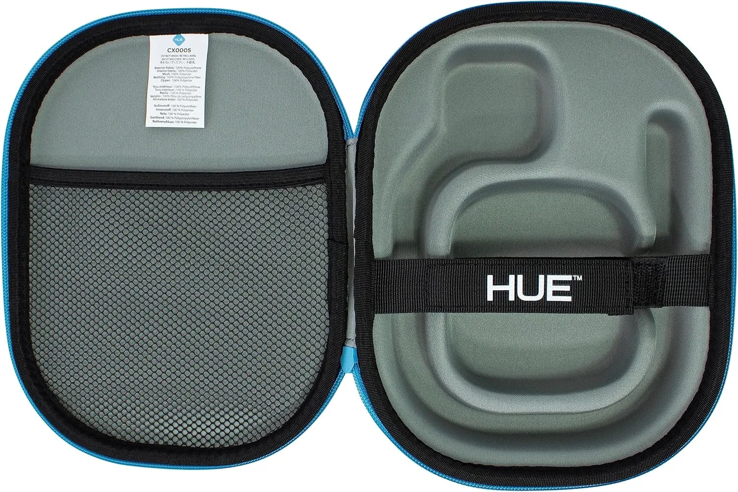 HUE HD Pro Hard Carrying Case with Zipper (White/Multicolored)