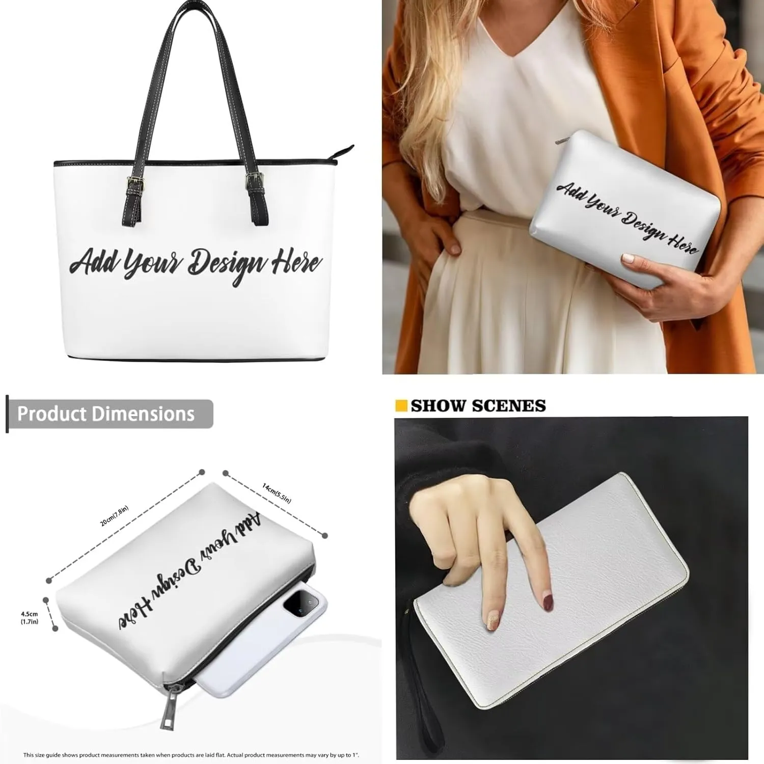 HUGS IDEA Women Soft Leather Totes Shoulder Bag Purses and Handbags with Top Handle Zipper Closure