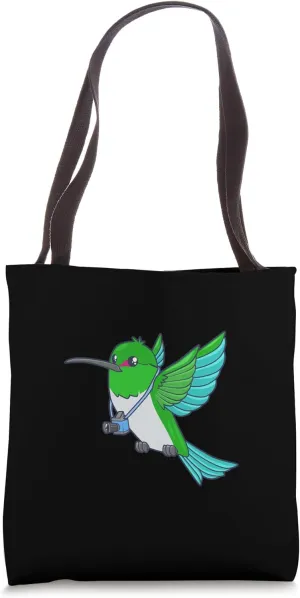 Hummingbird with camera Tote Bag