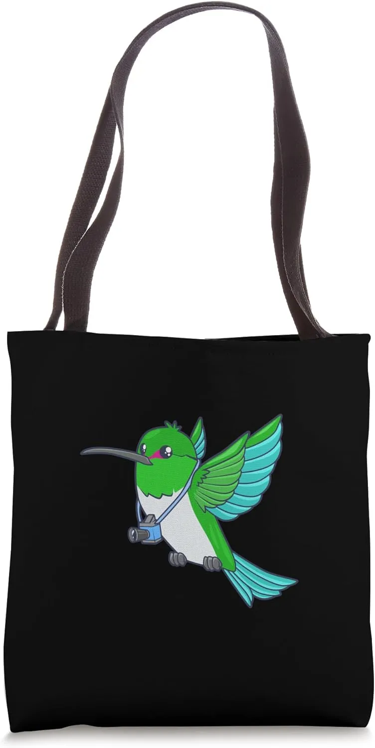Hummingbird with camera Tote Bag
