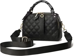 I IHAYNER Crossbody Bags for Women Soft Leather Purses Top Handle Handbags for Travel Designer Shoulder Bags with Wide Strap