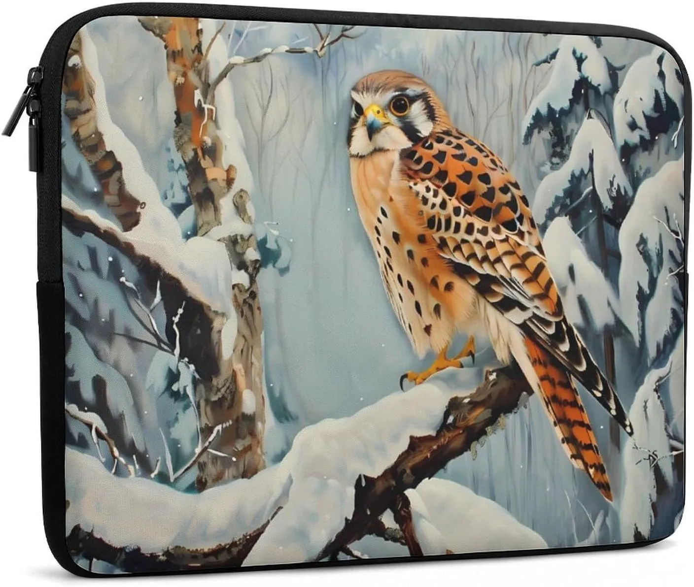 in Snowscape Kestrel Laptop Sleeve Bag Waterproof Shockproof Notebook Cover Tablet Carrying Sleeve Case 15inch