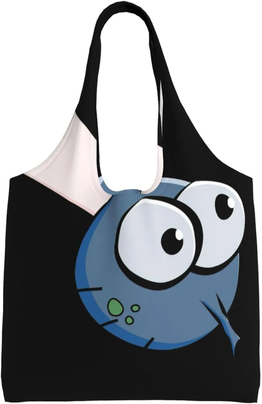 Insect Wings Eyes Cartoon Print Canvas Tote Bags,Reusable Cloth Bags For Shopping Beach Grocery Trendy