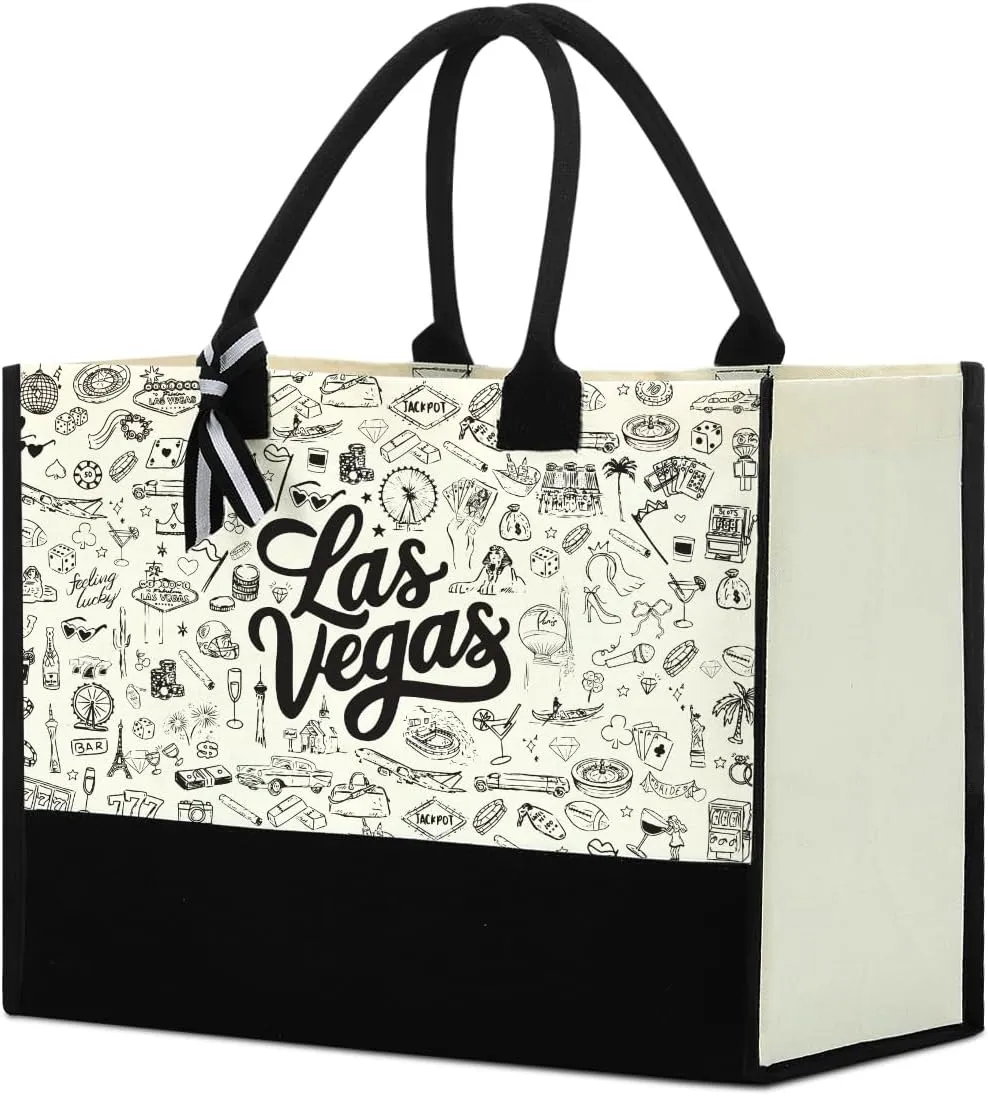 Italy Chicago New York Las Vegas Paris Gifts for Women Canvas Tote Bag