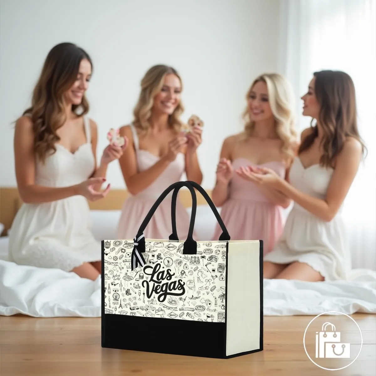 Italy Chicago New York Las Vegas Paris Gifts for Women Canvas Tote Bag